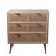 3 Drawer Natural Wood Accent Chest