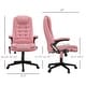 preview thumbnail 3 of 7, HOMCOM High Back Vibration Massage Office Chair with 6 Vibration Points, Heated Reclining PU Leather Computer Chair