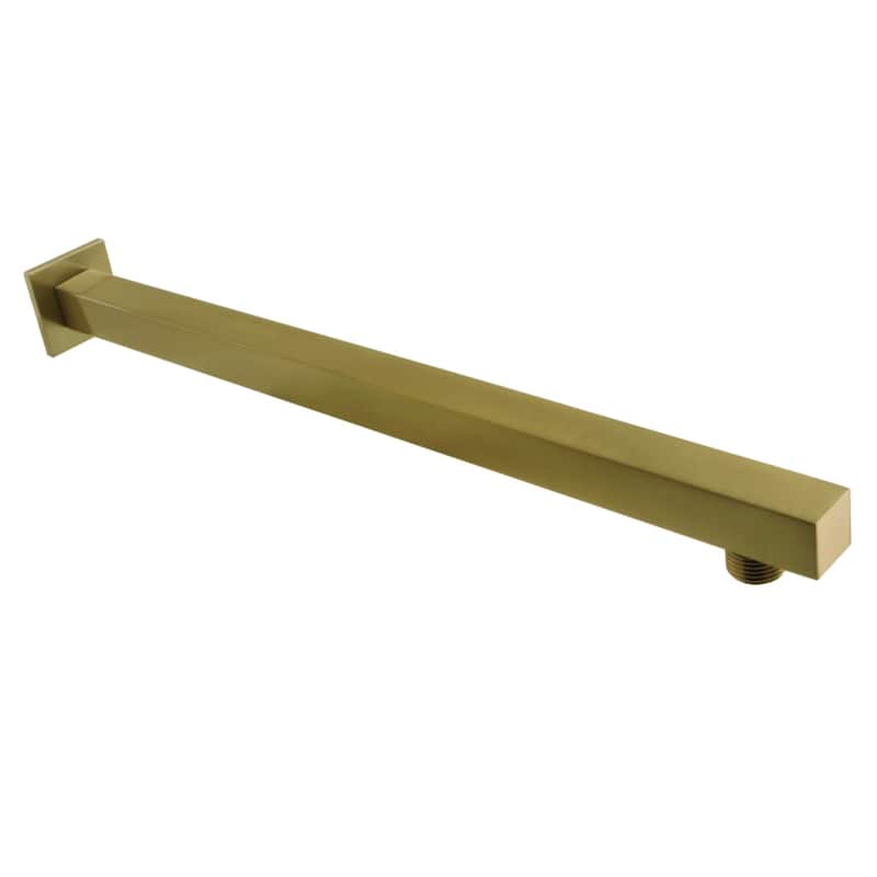 Kingston Brass Claremont 15-3/4-Inch Rain Drop Shower Arm with Flange - Antique Brass
