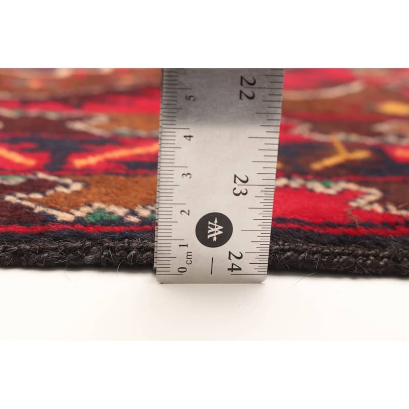 ECARPETGALLERY Hand-knotted Teimani Red Wool Rug - 3'6 x 6'5
