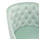 preview thumbnail 4 of 3, Office Chair with Padded Swivel Seat and Tufted Design, Mint Green