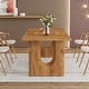 preview thumbnail 3 of 23, 70.89" Rectangle Dining Table for 6-8 People, Modern Simple Wood Kitchen Table