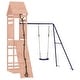 preview thumbnail 12 of 17, vidaXL Swing Set Outdoor Backyard Wooden Playground Equipment for Kids Age 3-8