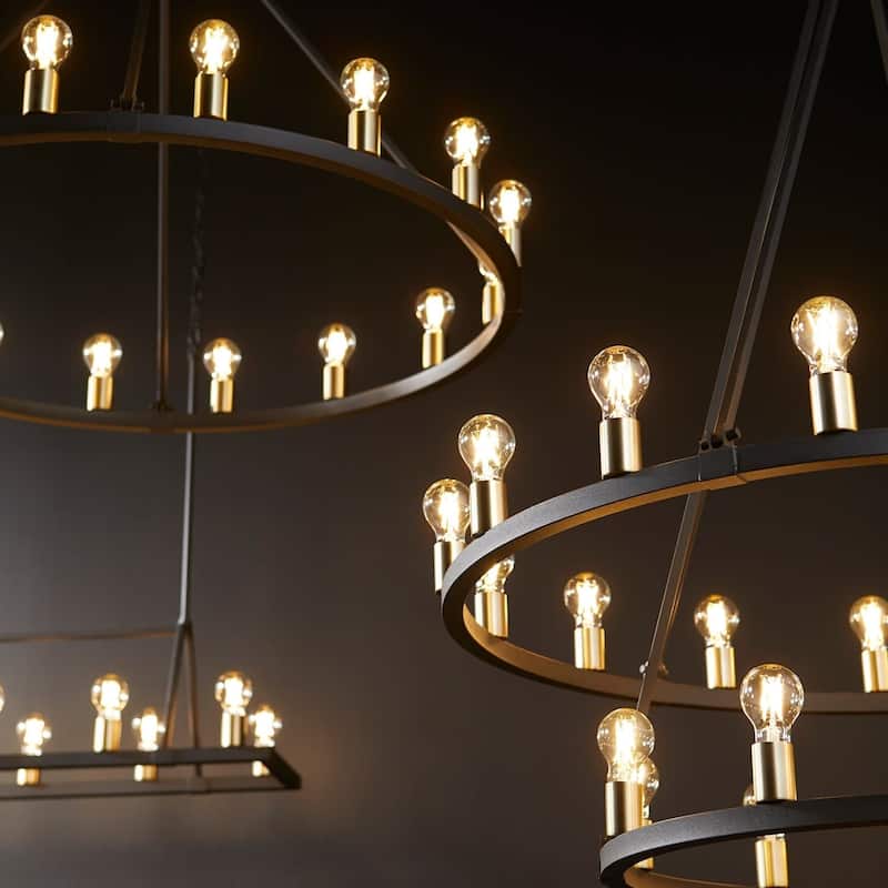 Quorum International 64-24-80 Paxton 24 Light 42" Wide Ring Chandelier