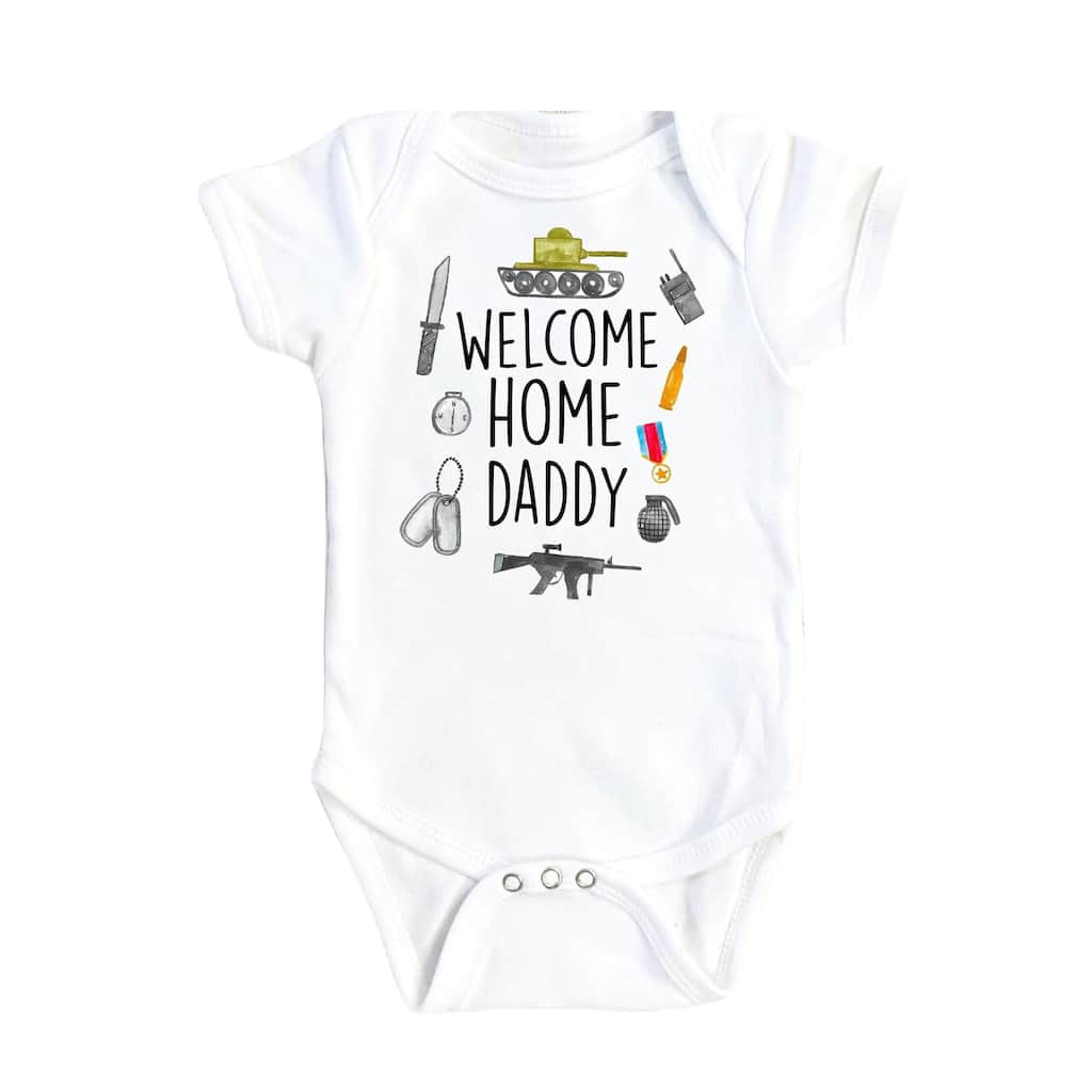 Military Welcome - Baby Boy Girl Clothes Infant Bodysuit Funny Cute Newborn