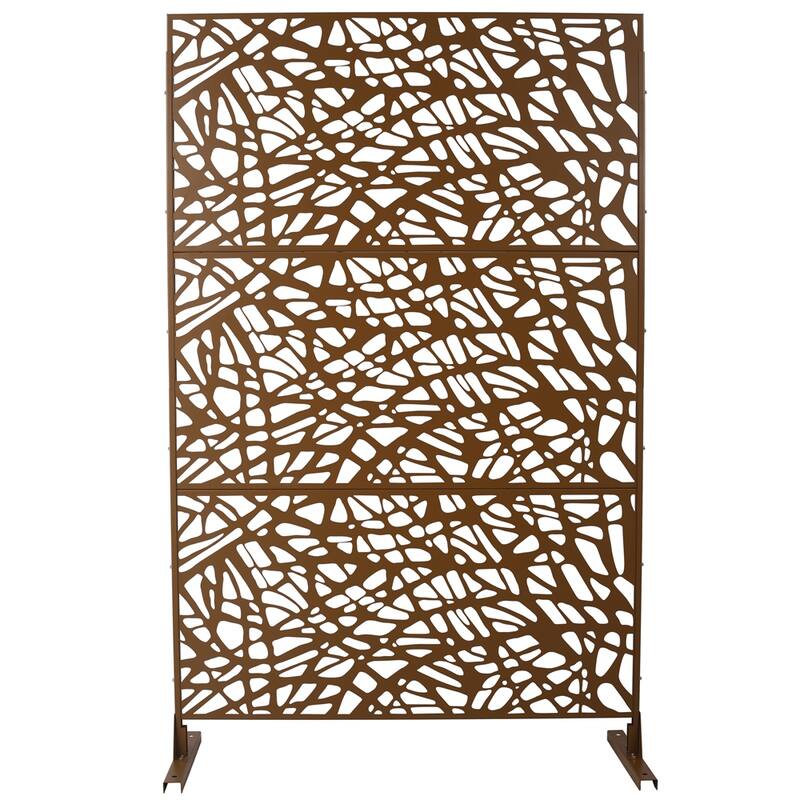 Outdoor & Indoor Privacy Screen Metal Privacy Screen 76" H×48" W