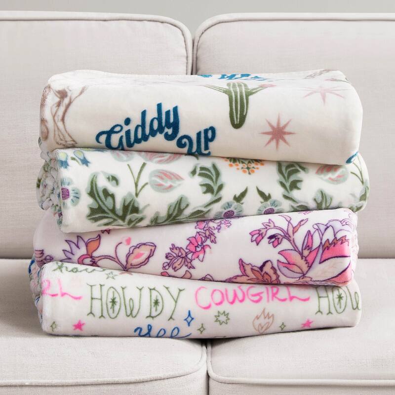 Jessica Simpson 50" x 60" Plush Throw Blankets