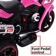 preview thumbnail 8 of 23, Christmas Gift: 12V Ride-On Motorcycle for Kids with Light-Up Wheels, Bluetooth, and Engine Sounds Pink