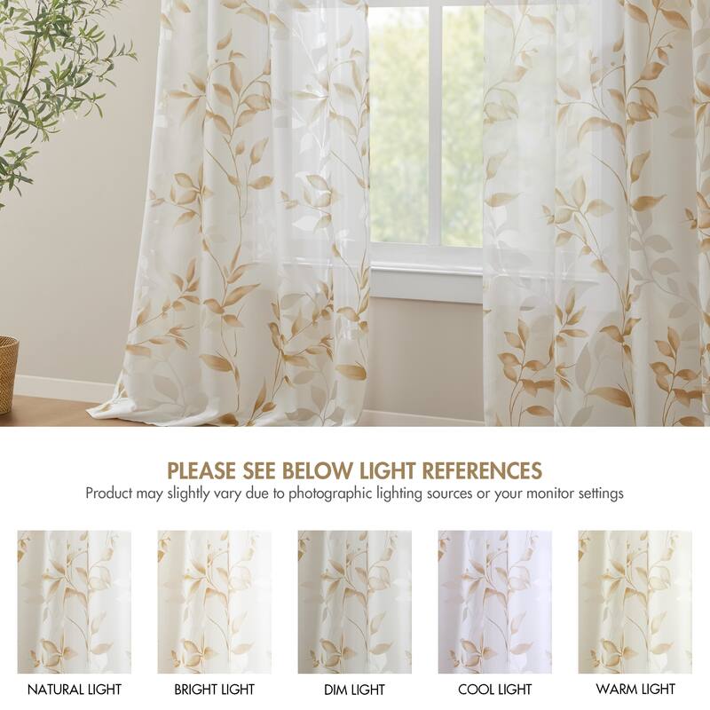 Madison Park Vera Burnout Printed Curtain Panel Single
