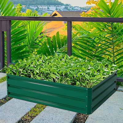 Patio Raised Garden Bed for Vegetable and Flower Planting Outdoors - 47" x 35.5" x 12.0"(L x W x H)