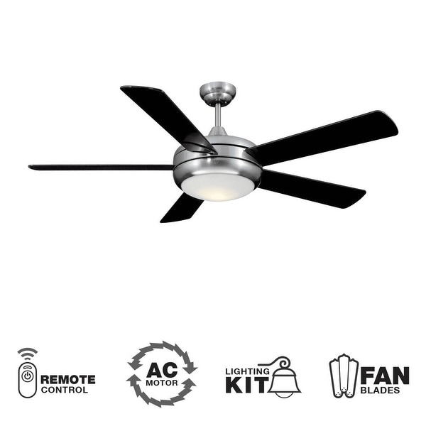 Ellington Fans TIT52SCH5LKRCX Modern 52" 5 Blade Indoor Ceiling Fan - Blades, Light Kit and Remote Control Included