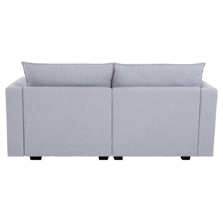 Modern DIY Convertible Modular Sectional Sofa Collection with Loveseat, Sofa, and Ottomans