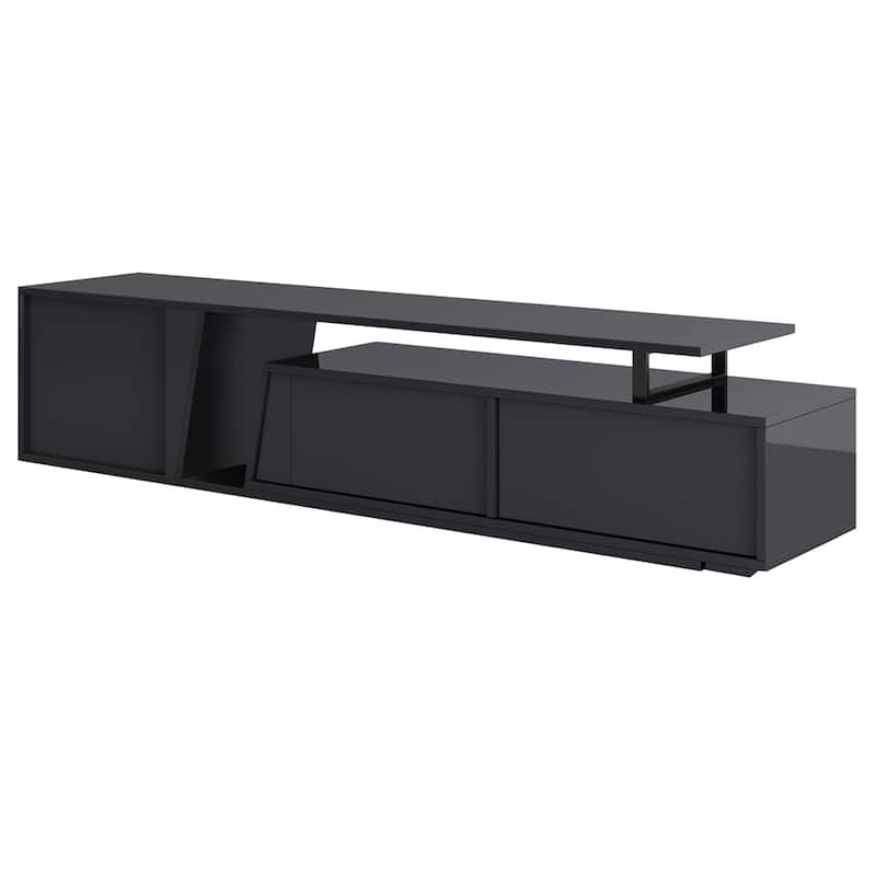 Modern Minimalist Rectangle Extendable TV Stand,TV Cabinet/Drawers