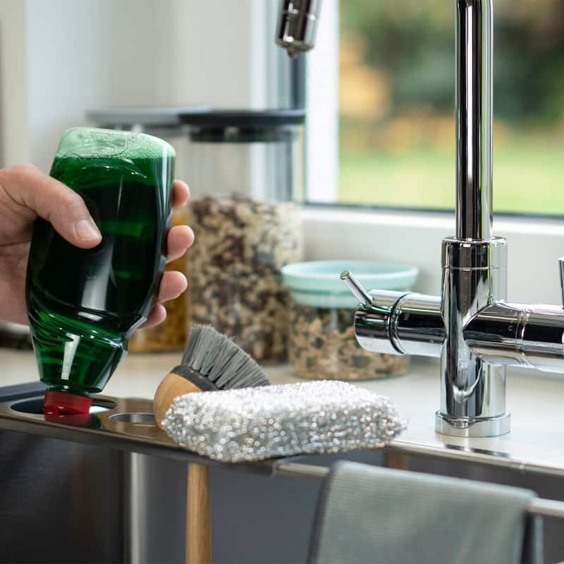 Sanni Shoo drip.it Stainless Steel Multifunctional Kitchen Sink Caddy, Drainer & Organizer