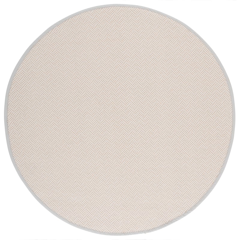 SAFAVIEH Napa Faux Sisal Indoor/Outdoor Washable Backyard Patio Rug - 6' Round - Natural/Beige