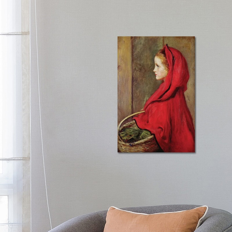 iCanvas "Red Riding Hood " by Sir John Everett Millais Canvas Print - 26x18x1.5