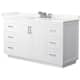 Option White / Giotto Quartz Top / Brushed Nickel