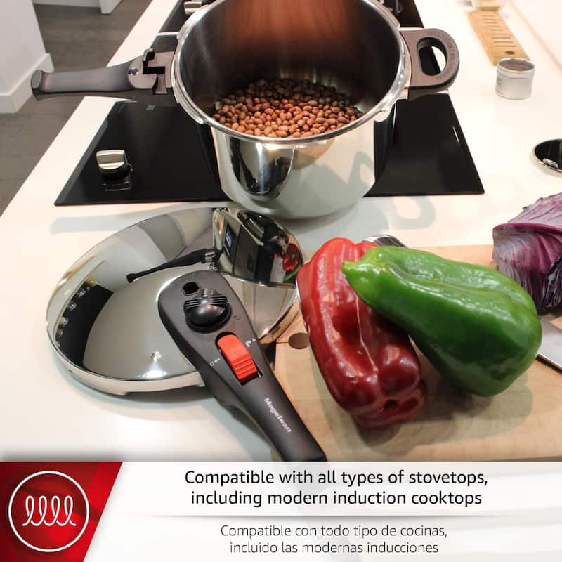 Magefesa Practika Plus 8-Quart Stainless Steel Pressure Cooker
