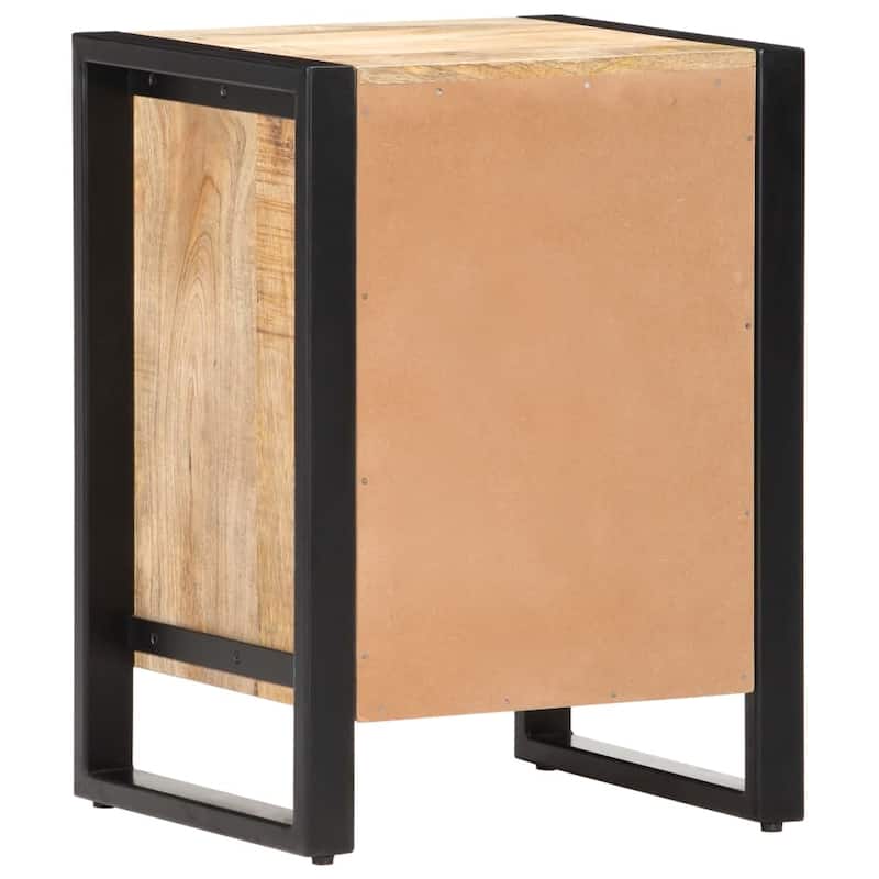 vidaXL Bedside Cabinet 15.7"x13.8"x21.7" Solid Mango Wood