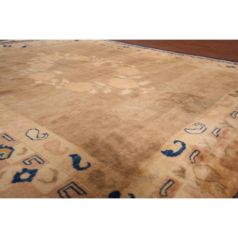 Brown Gabbeh Oriental Area Rug Handmade Wool Carpet - 7'5"x 9'2"