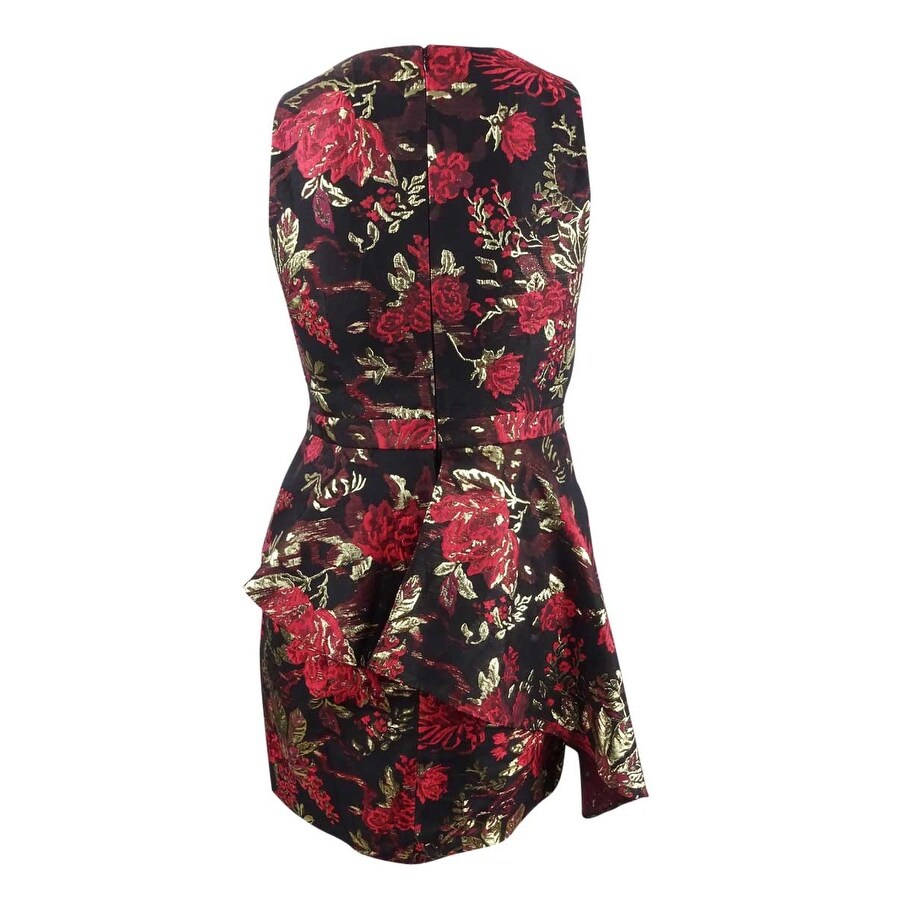 asymmetrical peplum dress