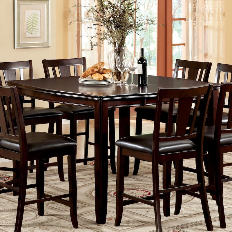Furniture of America Betsy Espresso 52-inch Square Expandable Counter Table - Espresso