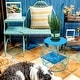 preview thumbnail 8 of 15, Adeco Accents Geometric Iron Side Table