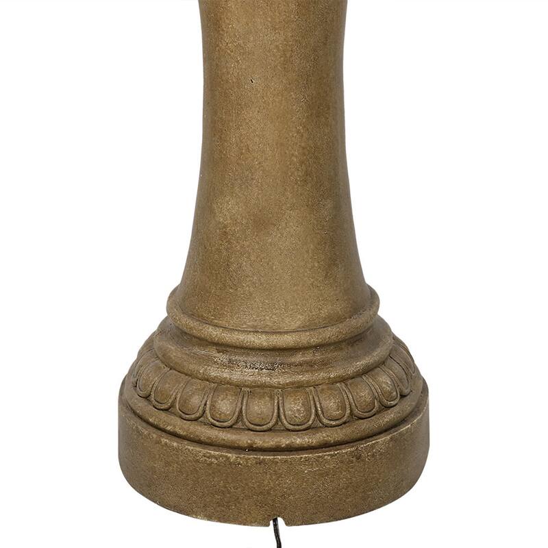 Large Outdoor Patio Electric Eggshell 4-Tier Water Fountain Feature - 65-Inch - 65"