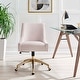 preview thumbnail 29 of 40, Discern Performance Velvet Office Chair Pink