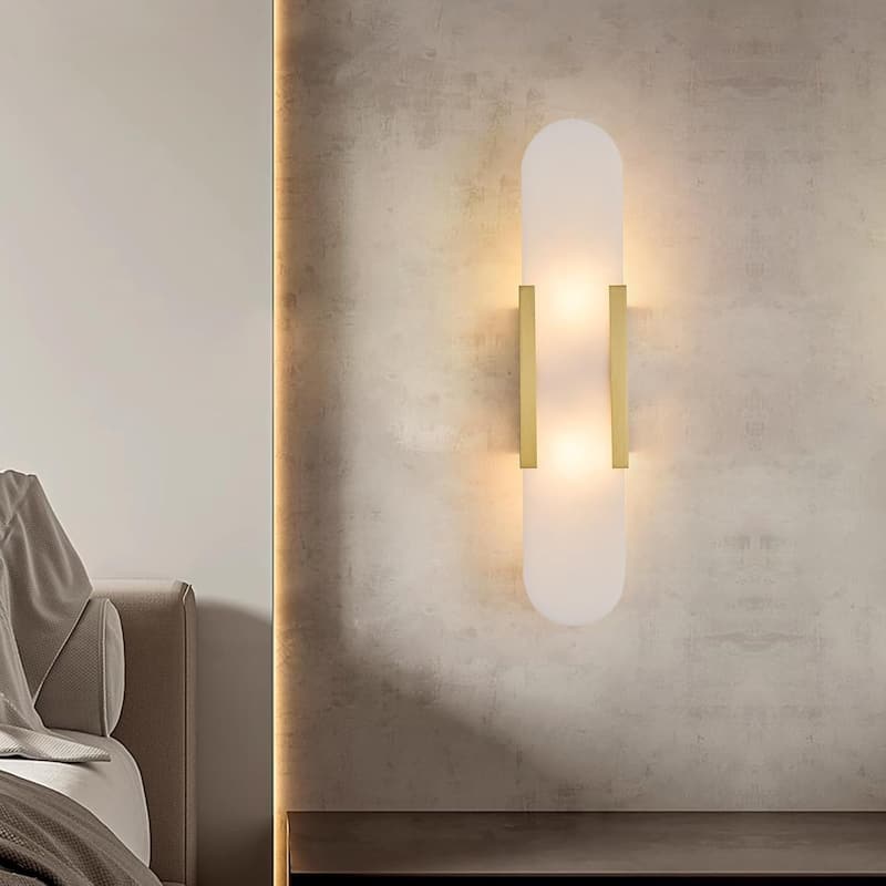 Led bedroom light gold vanity light metal wall light