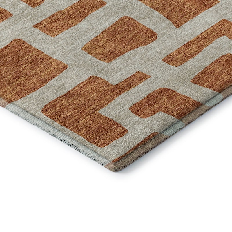 Premium Washable Super Soft Geo Maze Mayfield Rug