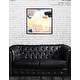 preview thumbnail 1 of 11, Oliver Gal 'Lost & Found' Yellow Abstract Framed Wall Art Print 30 x 30 - Black