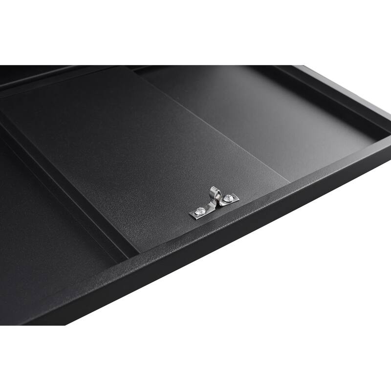 Anmytek Black 2 Drawer Mobile File Cabinet Rolling Under Desk Storage for Home Office