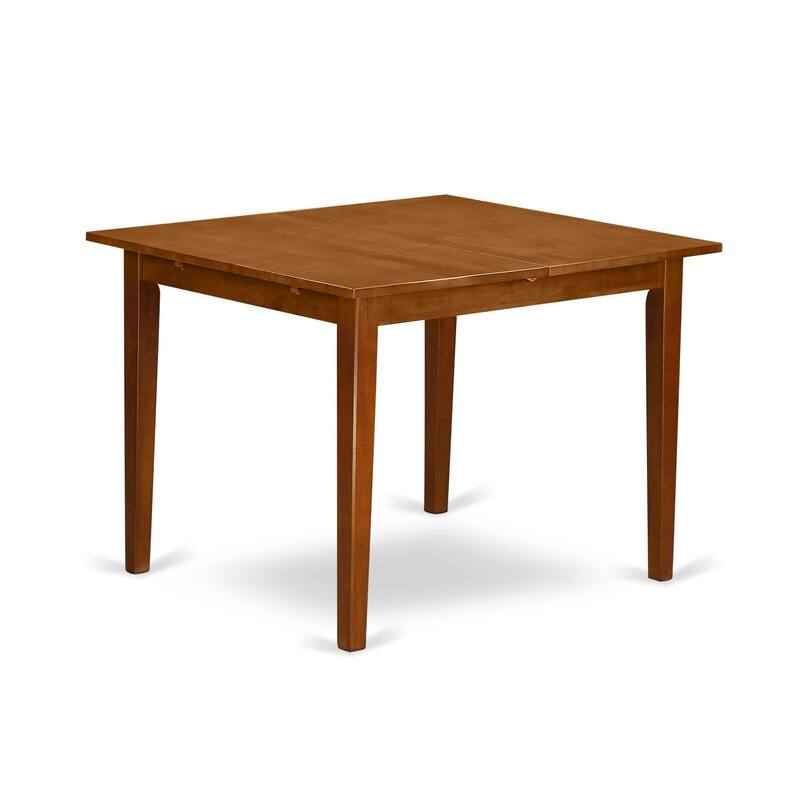 East West Furniture Dining Set Includes a Rectangle Dining Table with Butterfly Leaf and 4 Kitchen Chairs (Seat Chair Options)