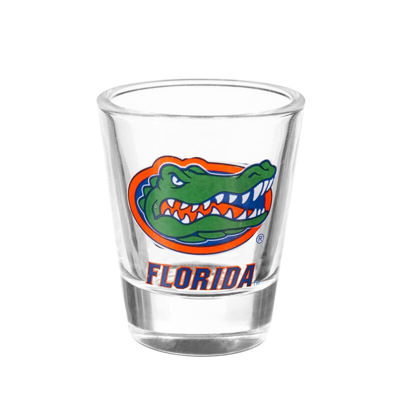 4-Piece Ceramic and Glass 2 oz. Shot Glass Set, University of Florida