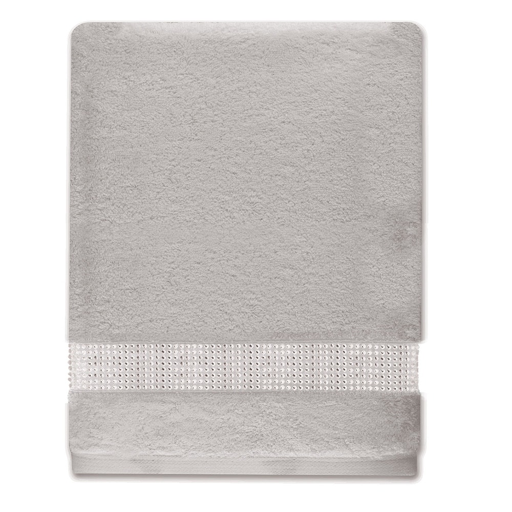 Sparkles Home Stripe Rhinestone Bath Towel