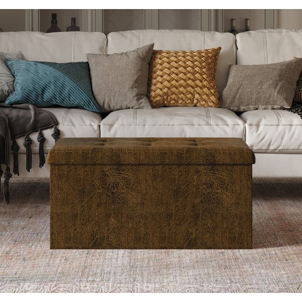 slide 2 of 47, Florence Upholstered Folding Storage Bench