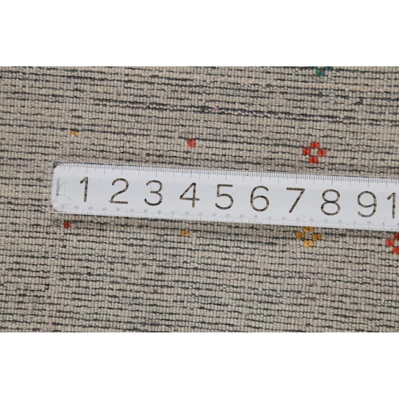 Tribal Gabbeh Area Rug Handmade Wool Carpet - 8'5"x 11'7"