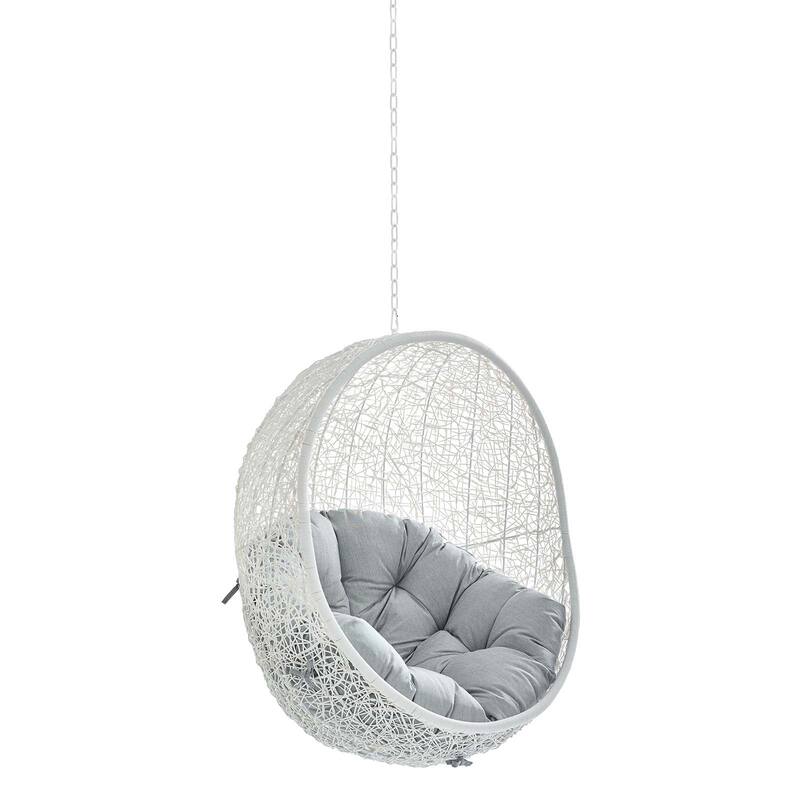Hide Sunbrella Fabric Swing Outdoor Patio Lounge Chair without Stand