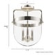 preview thumbnail 3 of 6, Hunter Karloff Clear Glass 3 Light Flush Mount Ceiling Light - Rustic, Industrial, Transitional