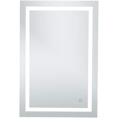 Elegant Lighting Helios 40" x 27" Rectangular Frameless Wall Mounted