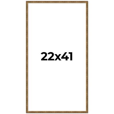 22x41 Frame Gold Kingsley Distressed Solid Wood Picture Frame Width