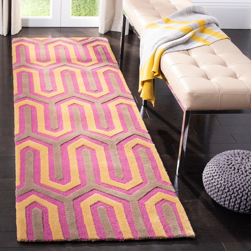 SAFAVIEH, Handmade Cambridge Faiza Modern Moroccan Wool Rug