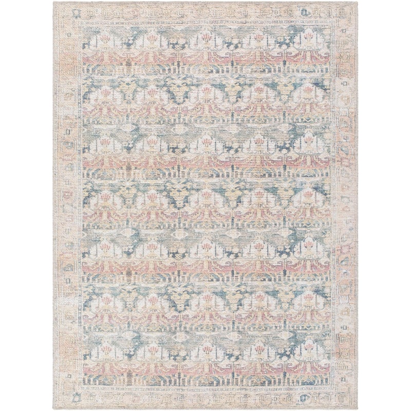 Livabliss Vinny Traditional Border Indoor/Outdoor Area Rug