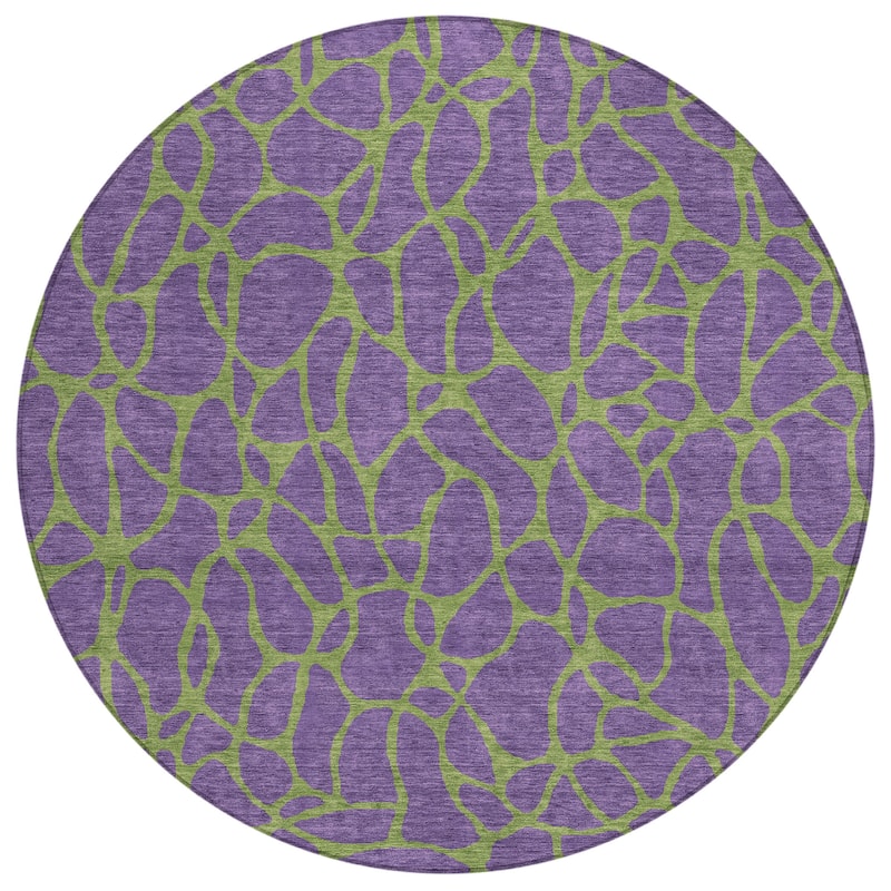 Machine Washable Indoor/ Outdoor Contemporary Chantille Rug