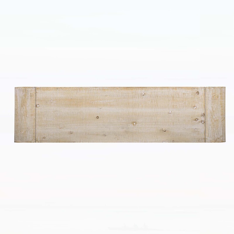 Wood Sideboard- Handwoven Wood Slat Doors,Tiered Stepped Design for Hallways,Living Rooms,Studies