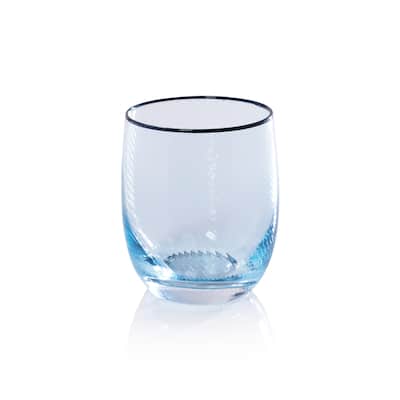 Sicilian 4-Piece Swirl Glass Tumbler Set