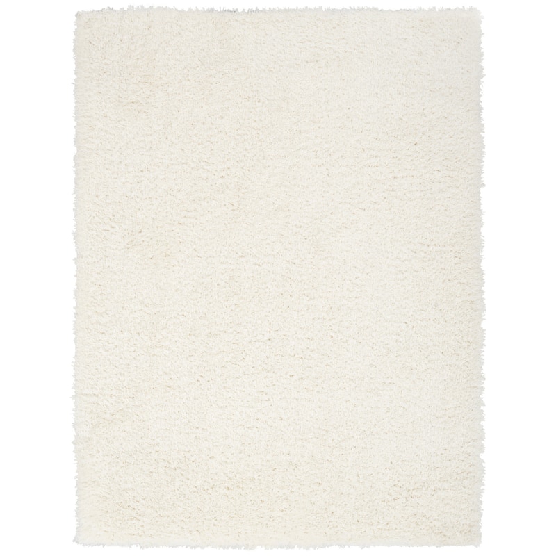 Nourison Lush Shag Contemporary Solid Shag Area Rug