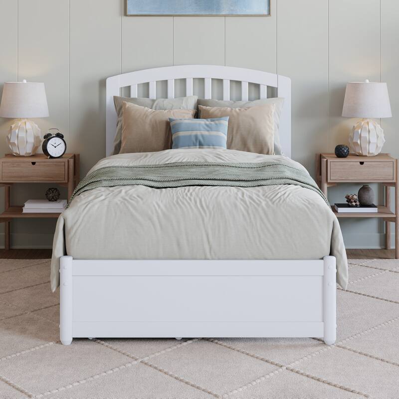 Lucia Platform Bed with Panel Footboard and Storage Drawers