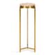 Kate and Laurel Aguilar Glam Drink Table - 8x8x23 - Gold/Pink